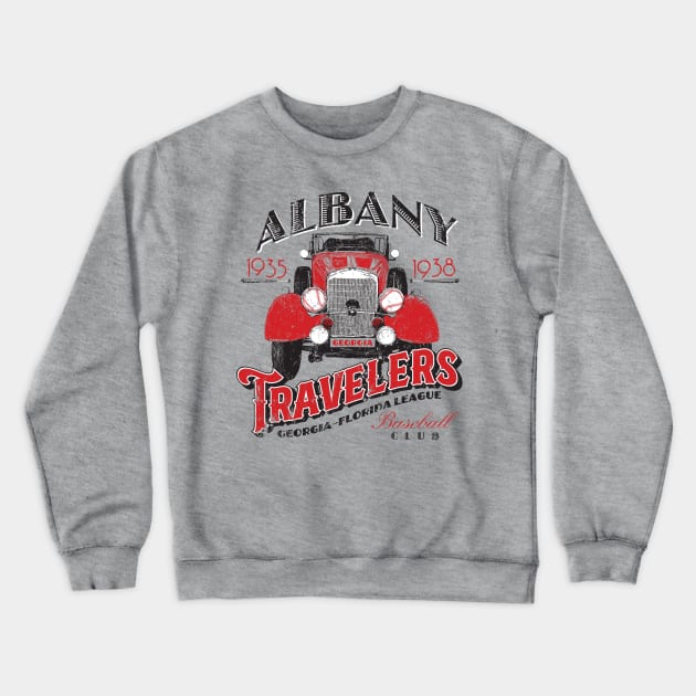 Albany Travelers Crewneck Sweatshirt by MindsparkCreative